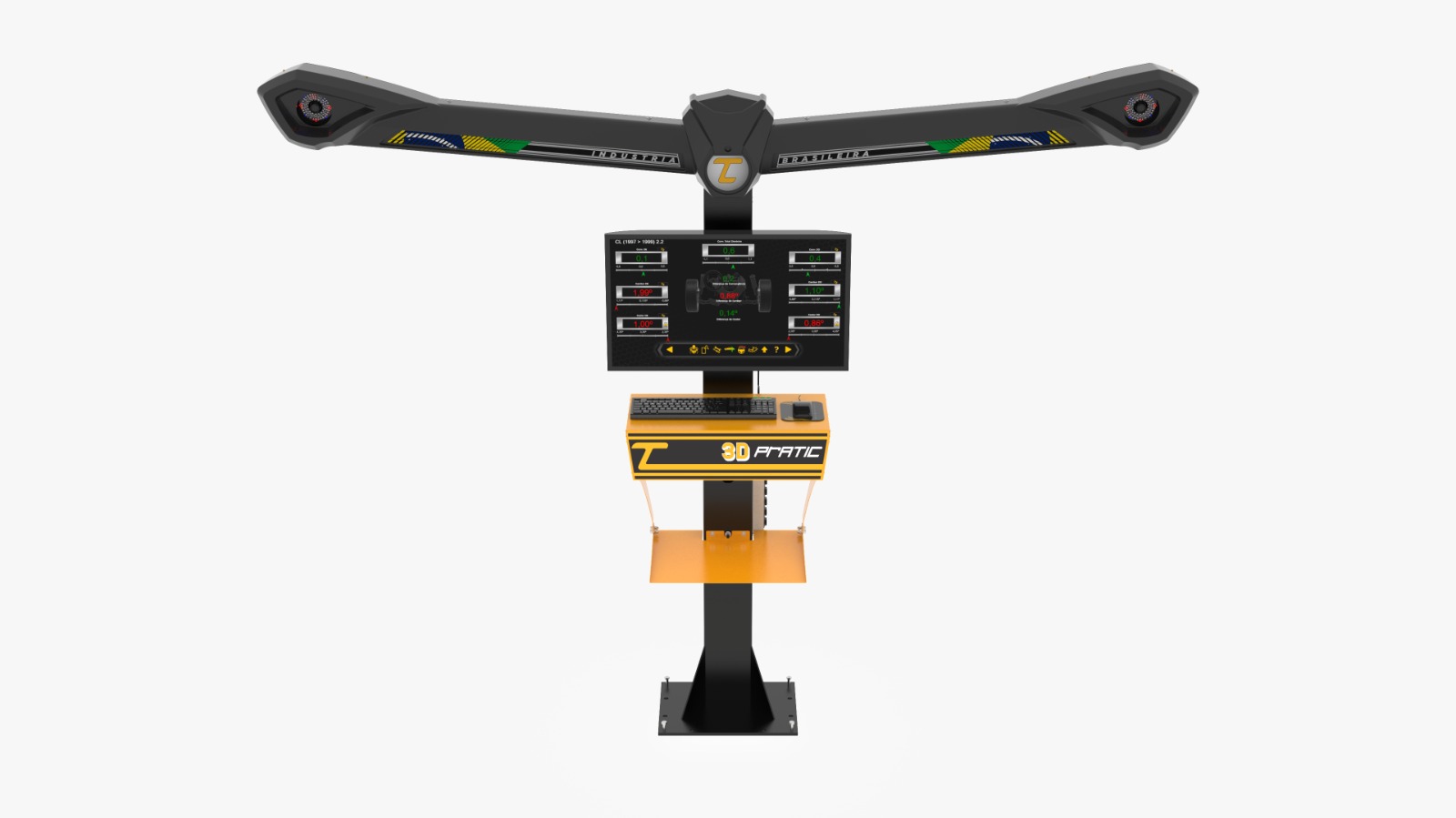 Alinhador 3D PRATIC na cor amarelo Continental